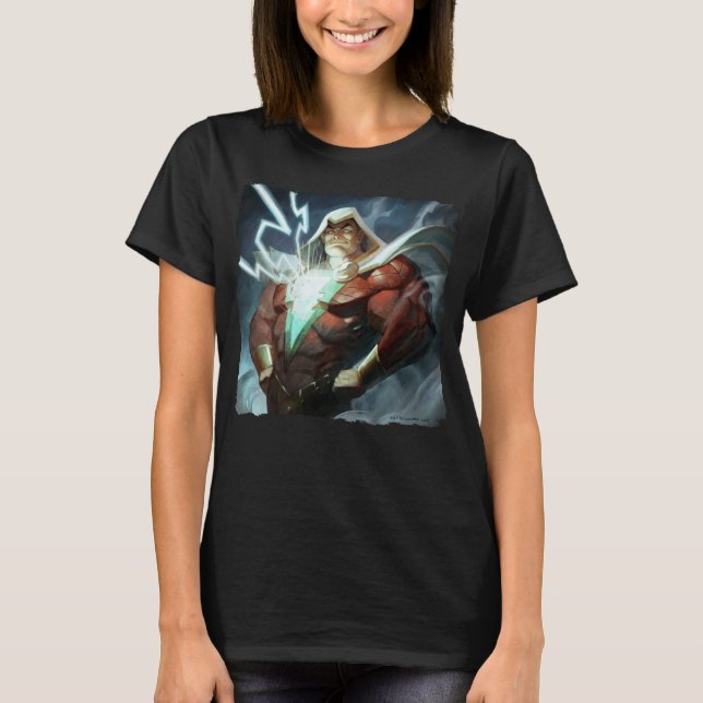Infinite Crisis Shazam Illustration T Shirt (Framsida)