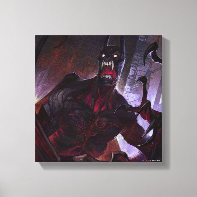 Infinite Crisis Vampire Batman Illustration Canvastryck (Framsida)