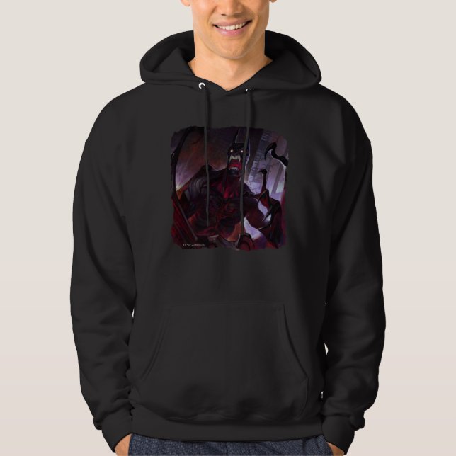 Infinite Crisis Vampire Batman Illustration Hoodie (Framsida)