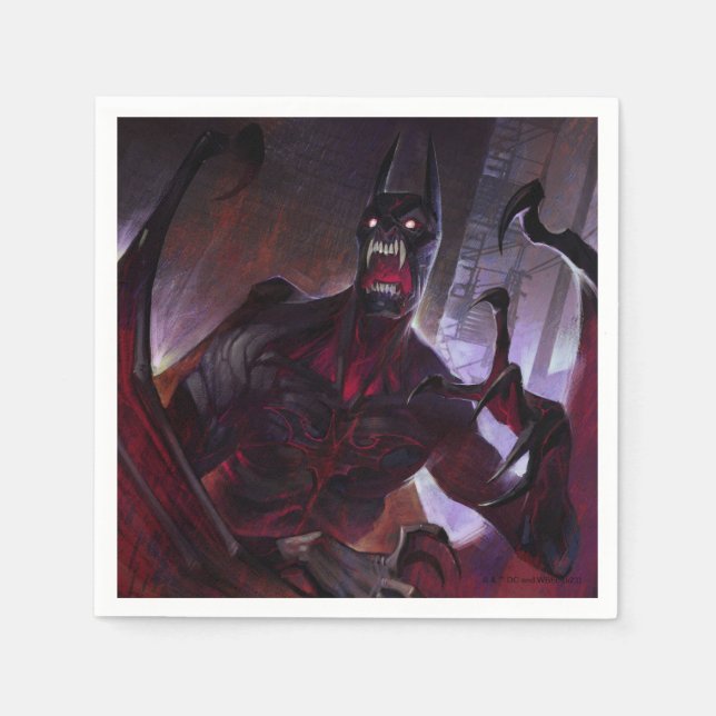 Infinite Crisis Vampire Batman Illustration Pappersservett (Framsidan)