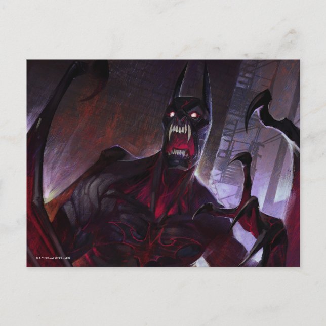 Infinite Crisis Vampire Batman Illustration Vykort (Framsida)