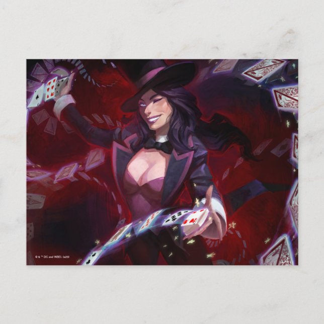 Infinite Crisis Zatanna Illustration Vykort (Framsida)