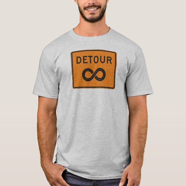 Infinite Detours Sign Cycling T Shirt (Framsida)
