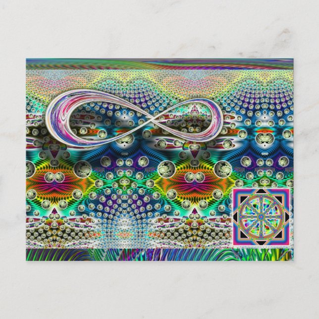 Infinite Dharma Wheel-vykort Vykort (Framsida)