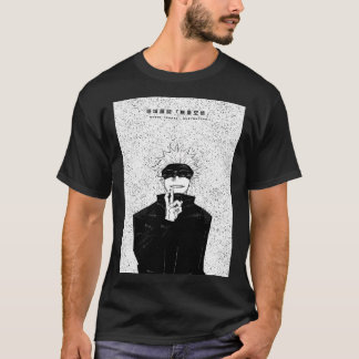 Infinite Domain Sorcerer Black and White Anime Art T Shirt