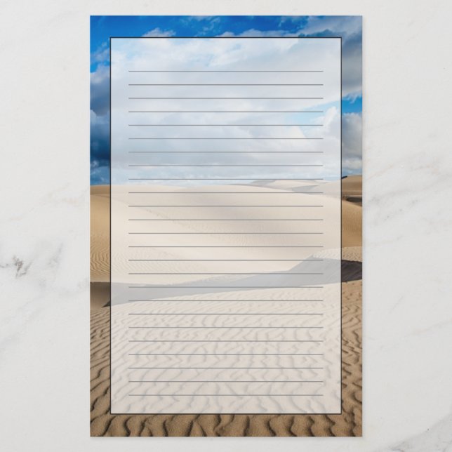 Infinite Dunes Brevpapper (Framsida)