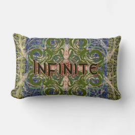 Infinite - Grön Abstrakt av Alexandra Cook Lumbarkudde