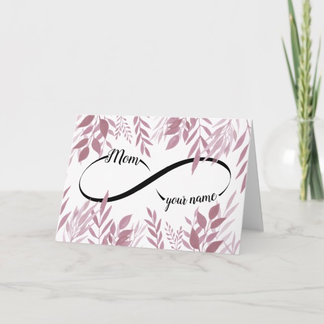 Infinite Kärlek Mamma Gift Kort (Framsida)