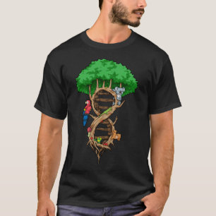 Infinite Livets träd DNA Biology Environment Kär T Shirt