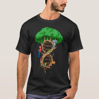Infinite Livets träd DNA Biology Environment Kärle T Shirt