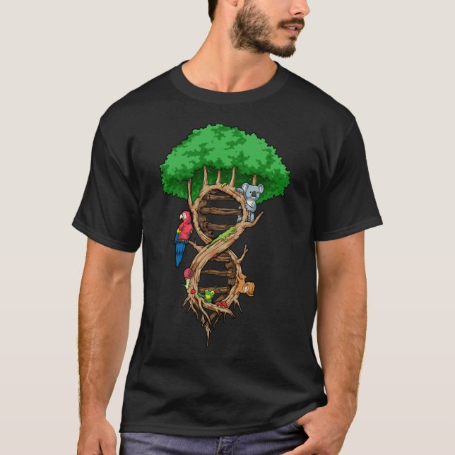 Infinite Livets träd DNA Biology Environment Kärle T Shirt (Framsida)