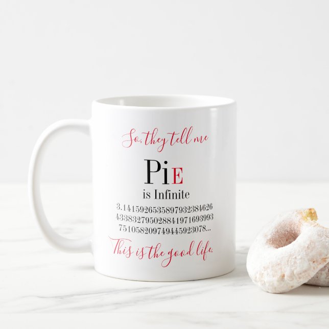 Infinite Paj Pi Day Kaffemugg (Med munk)