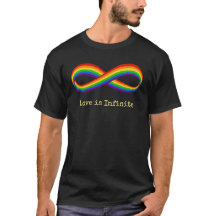 Infinite Rainbow Kärlek Symbol Anpassningsbar Gay 