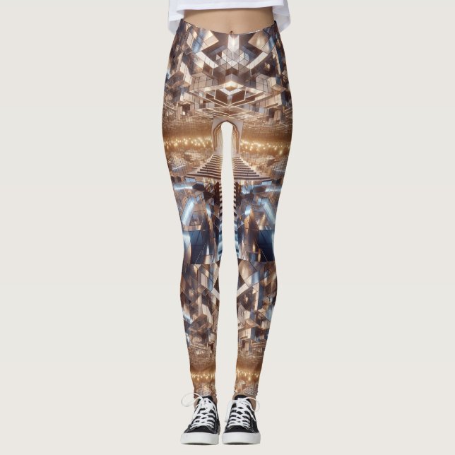 Infinite Spegel Maze Leggings (Framsida)