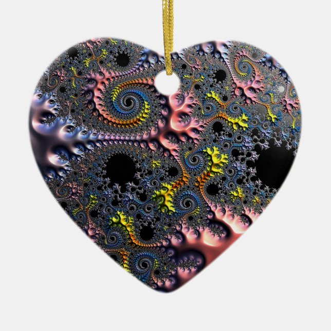 Infinite Spiral Realms Julgransprydnad Keramik (Framsidan)