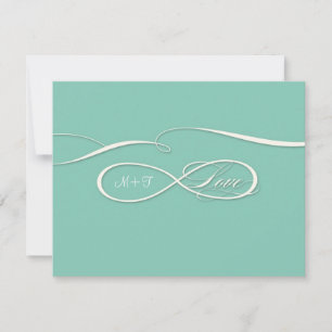 Infinite Symbol-tecken Infinite Kärlek Bröllop set OSA Kort