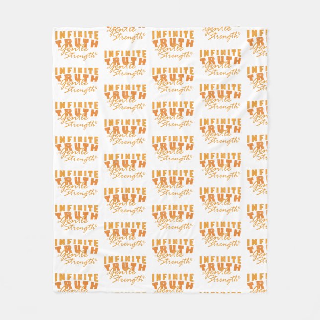 Infinite Truth, Gentle Strength Blanket Fleecefilt (Framsidan)