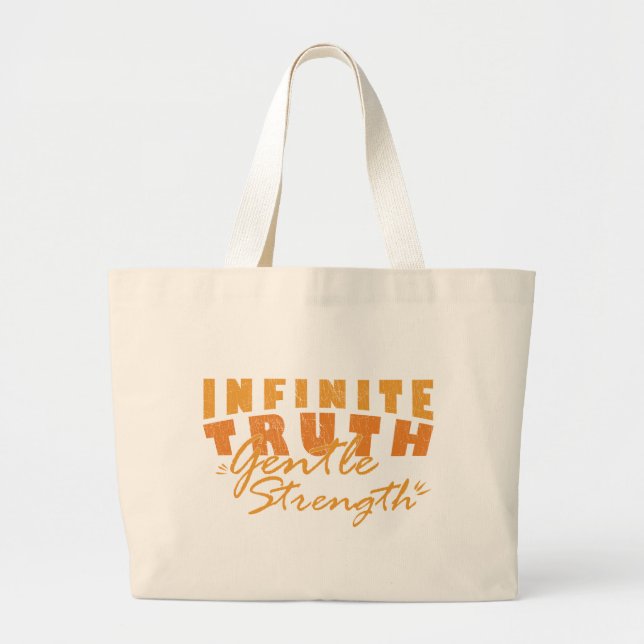 Infinite Truth, Gentle Strength Tote Bags Jumbo Tygkasse (Framsidan)