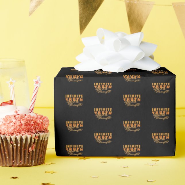 Infinite Truth, Gentle Strength  Wrapping Paper  Presentpapper (Födelsedagsfest)