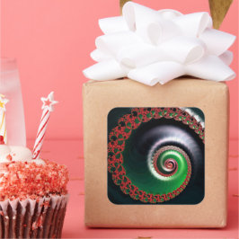 Infinite Whirl Fyrkantigt Klistermärke