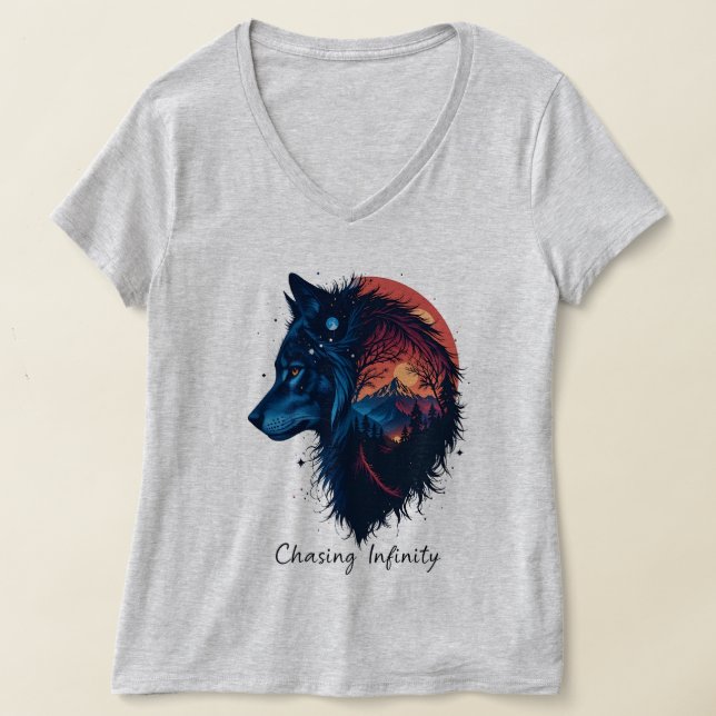 Infinitet för utcheckning t shirt (Laydown)