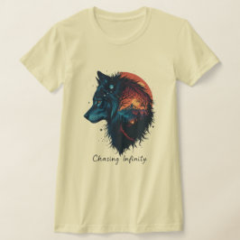 Infinitet för utcheckning t shirt