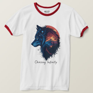 Infinitet för utcheckning t shirt