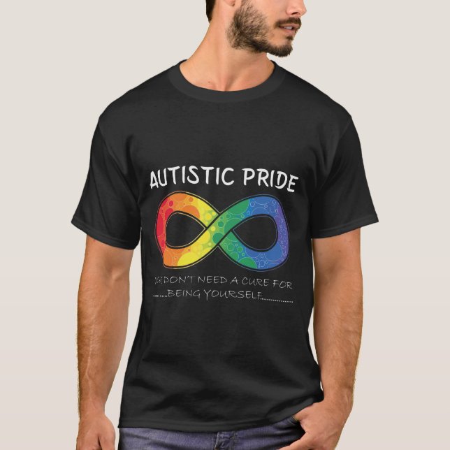 Infinitetssymbol för det autistiska Pridet, dag fö T Shirt (Framsida)