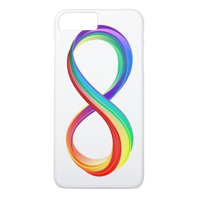 Infinitetssymbol för regnbåge i lager Case-Mate iPhone skal (Baksida)