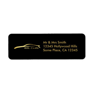 Infiniti G35 Coupe (guld) Returadress Etikett