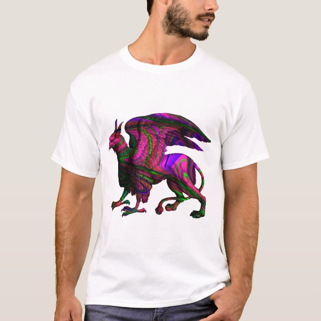 Infinity Active T-Shirt, färglös Abstrakt Griffin  T Shirt (Framsida)