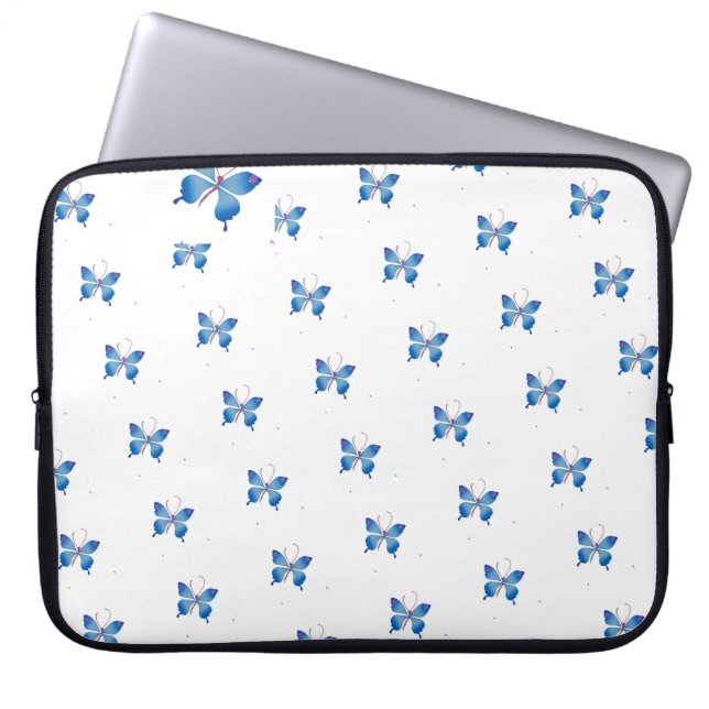 infinity Blue Butterflies: Symbol of Love Achempon Laptop Fodral (Framsidan)