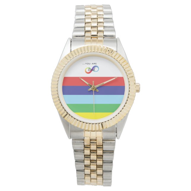 Infinity HBTQ+ Pride-handväska Armbandsur (Framsida)