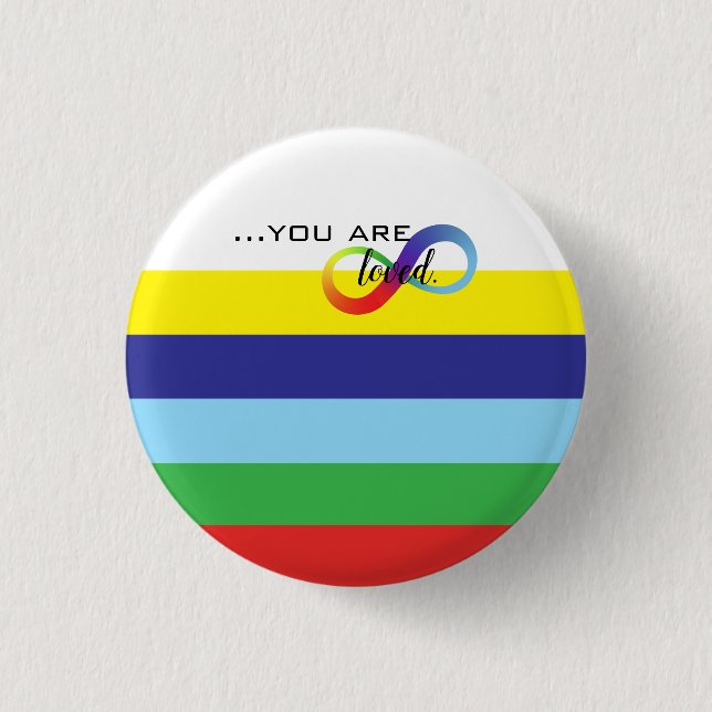 Infinity HBTQ+ Pride-handväska Knapp (Framsida)