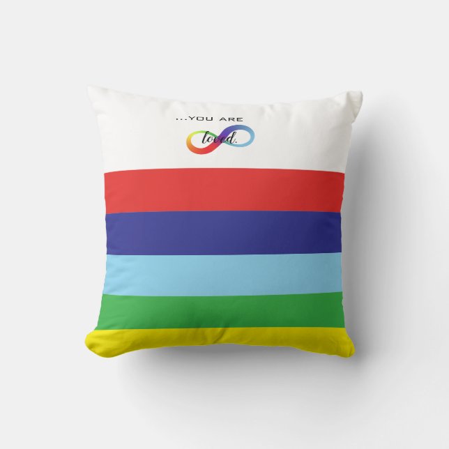 Infinity HBTQ+ Pride-handväska Kudde (Framsida)