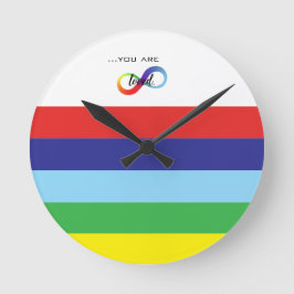 Infinity HBTQ+ Pride-handväska Rund Klocka