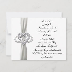 Infinity Heart Bachelorette Party bjudan Inbjudningar