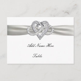 Infinity Heart Bröllop Bord Place Card Inbjudningar