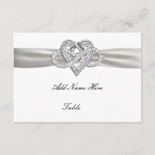 Infinity Heart Bröllop Bord Place Card Inbjudningar