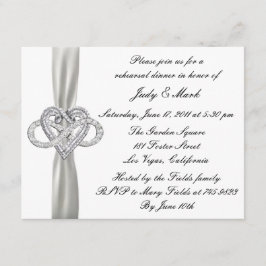 Infinity Heart Rehearsal Middagsinbjudan Inbjudningar