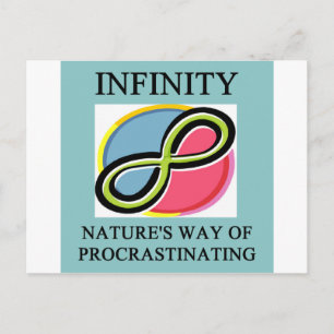INFINITY matris-skämt Vykort