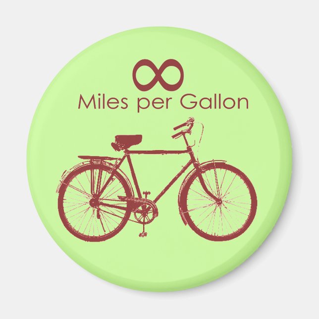 Infinity Miles per Gallon Bike Magnet (Framsidan)