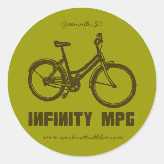 INFINITY MPG brun decal, www.carolinatriathlon.co Runt Klistermärke