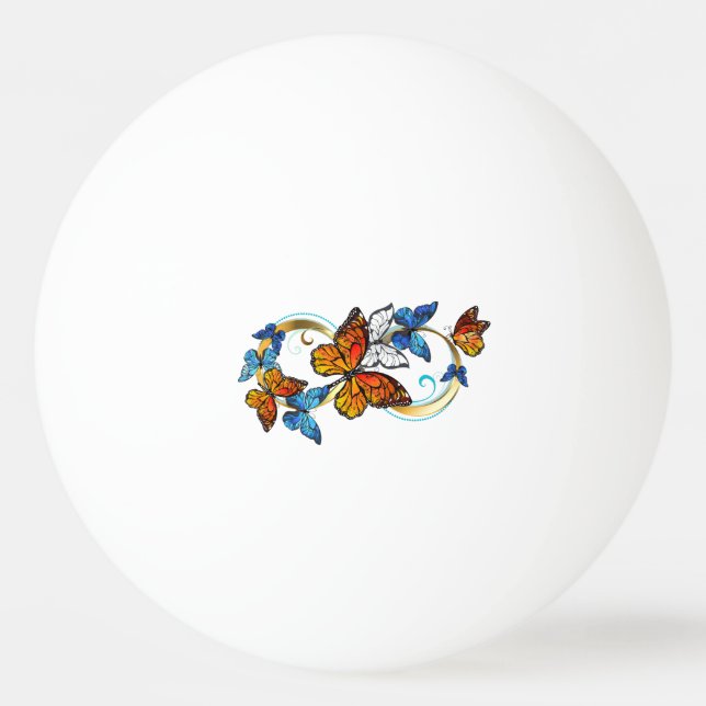 Infinity of Monarch Butterflies Pingisboll (Framsidan)