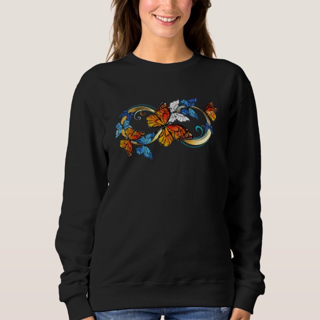Infinity of Monarch Butterflies T Shirt (Framsida)