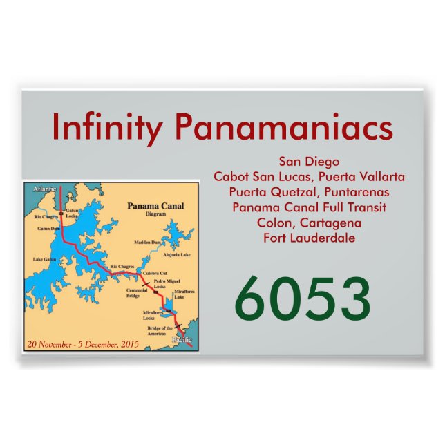 Infinity Panamaniacs dörr Card Fototryck (Framsidan)