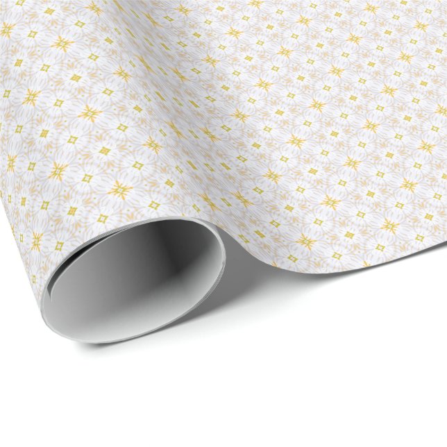 Infinity Star Vit Molnpapper Presentpapper (Rullad Hörn)