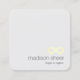 Infinity Symbol Energy Healer Teacher Fyrkantigt Visitkort