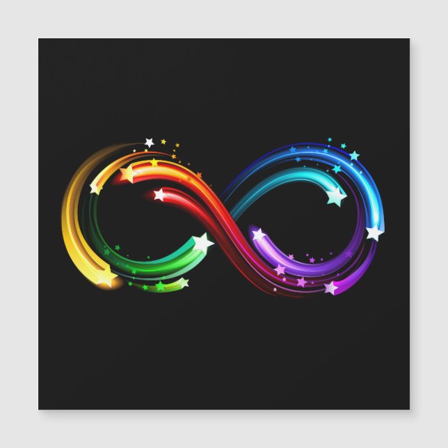 Infinity symbol of rainbow comets (Framsida)