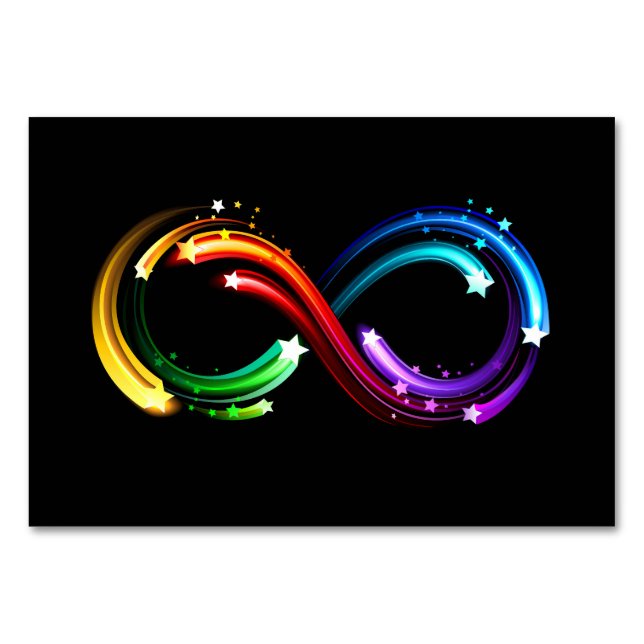Infinity symbol of rainbow comets bordsnummer (Framsidan)